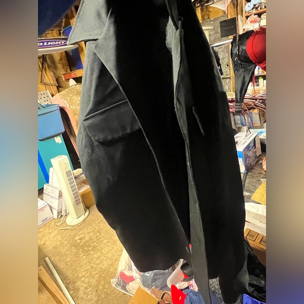 Men's BC Ethnic Vintage Black Suit Button Up Jacket